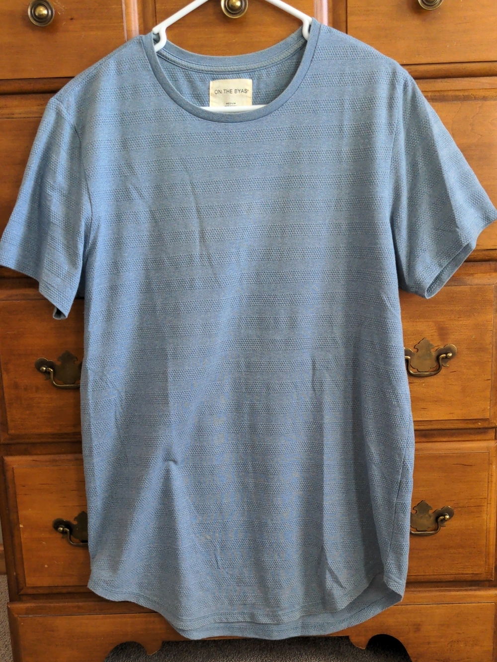on the byas Men's Sky Blue Short Sleeve Crewneck Tee